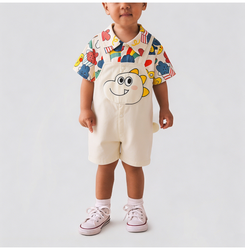 Boys' Dinosaur Pattern Onesie