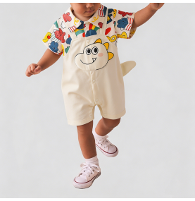 Boys' Dinosaur Pattern Onesie