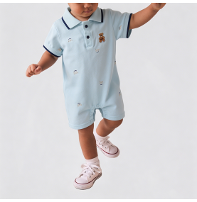 Boys' Collared Onesie