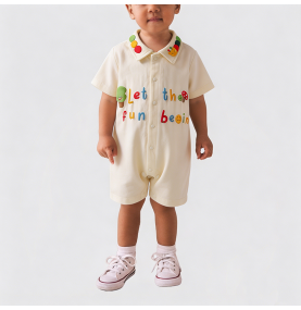 Boys' Caterpillar Pattern Onesie