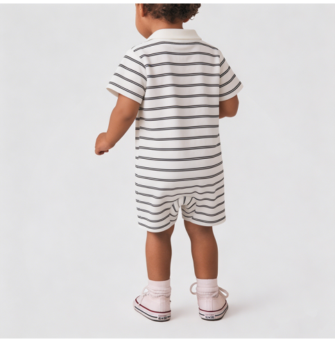 Black and White Striped Boys' Onesie Black and White Striped Boys' Onesie
