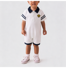 Boys' White Thin Onesie