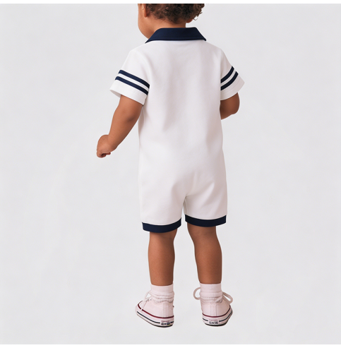 Boys' White Thin Onesie Boys' White Thin Onesie