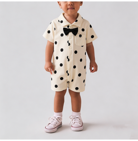 Polka Dot Boys' Onesie