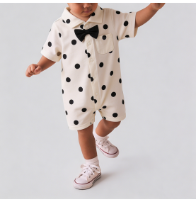 Polka Dot Boys' Onesie