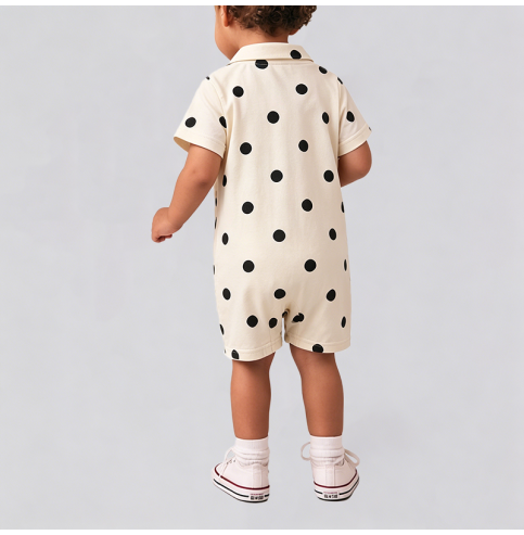 Polka Dot Boys' Onesie