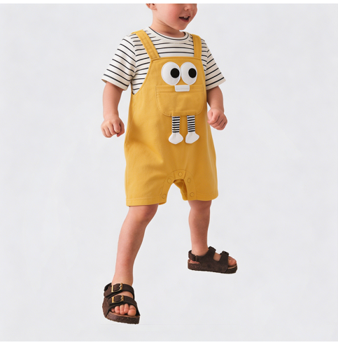 Yellow Overalls Onesie for Boys Yellow Overalls Onesie for Boys