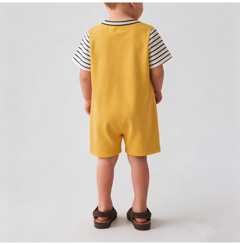 Yellow Overalls Onesie for Boys Yellow Overalls Onesie for Boys