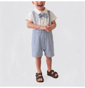 Boy's Full Moon Dress Onesie