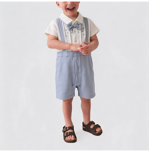 Boy's Full Moon Dress Onesie