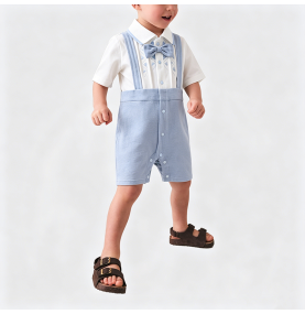 Boy's Full Moon Dress Onesie