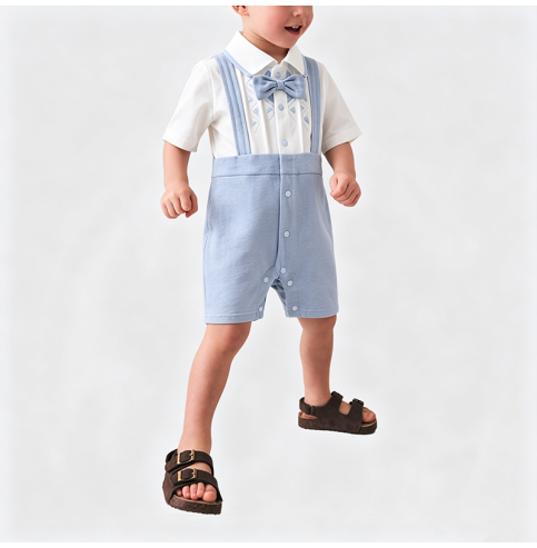 Boy's Full Moon Dress Onesie Boy's Full Moon Dress Onesie
