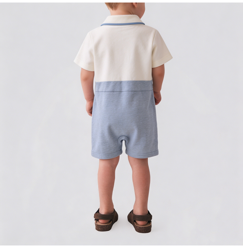 Boy's Full Moon Dress Onesie Boy's Full Moon Dress Onesie