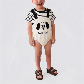 Everyday Color-Blocked Striped Boys' Onesie