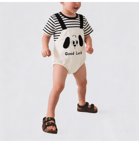 Everyday Color-Blocked Striped Boys' Onesie