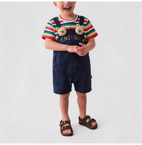 Colorful Striped Boys' Onesie
