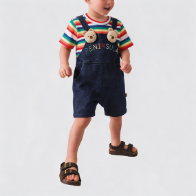 Colorful Striped Boys' Onesie