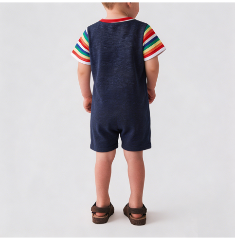 Colorful Striped Boys' Onesie Colorful Striped Boys' Onesie
