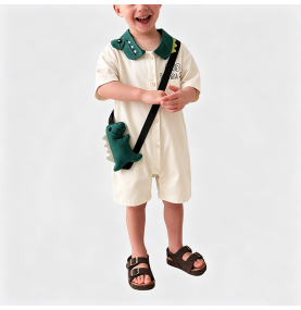 Adorable Dinosaur Boy's Onesie