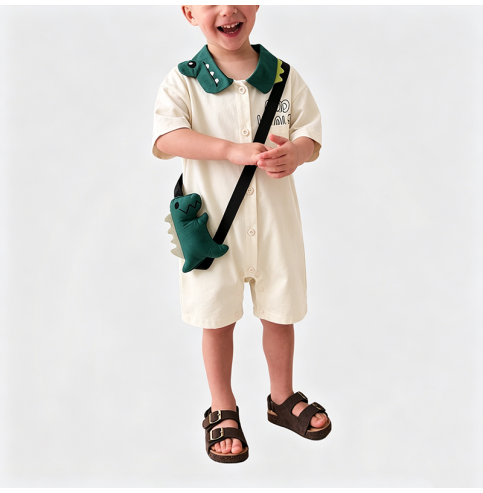 Adorable Dinosaur Boy's Onesie