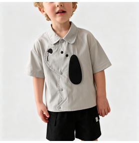 Boys' Shirt and Shorts Two-Piece Set