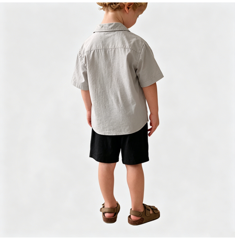 Boys' Shirt and Shorts Two-Piece Set Boys' Shirt and Shorts Two-Piece Set