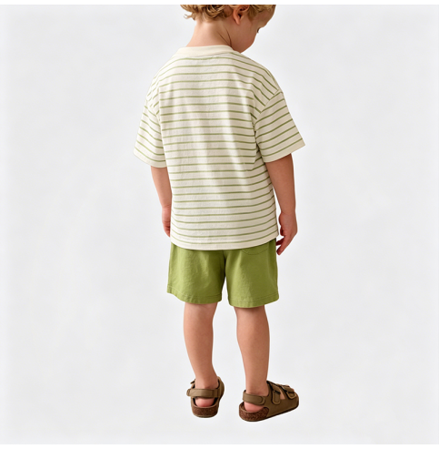 Boys' Summer Green Two-Piece Set Boys' Summer Green Two-Piece Set