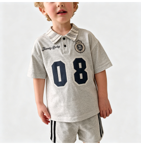 Boys' Polo Shirt and Shorts Two-Piece Set