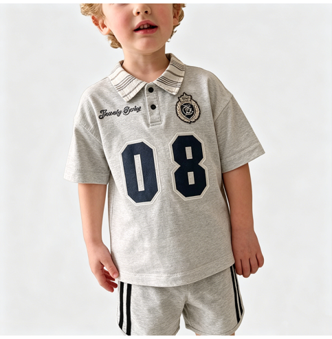 Boys' Polo Shirt and Shorts Two-Piece Set Boys' Polo Shirt and Shorts Two-Piece Set