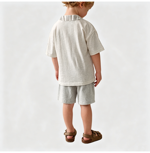 Boys' Polo Shirt and Shorts Two-Piece Set Boys' Polo Shirt and Shorts Two-Piece Set