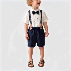 Boys' Overalls Two-Piece Set