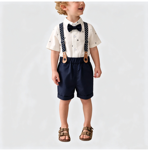 Boys' Overalls Two-Piece Set Boys' Overalls Two-Piece Set