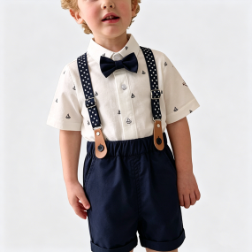 Boys' Overalls Two-Piece Set