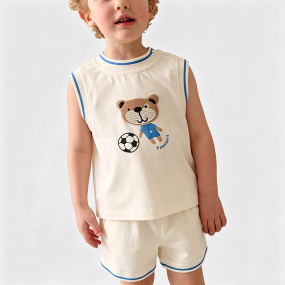 Boys' Off-White Summer Outfit Set