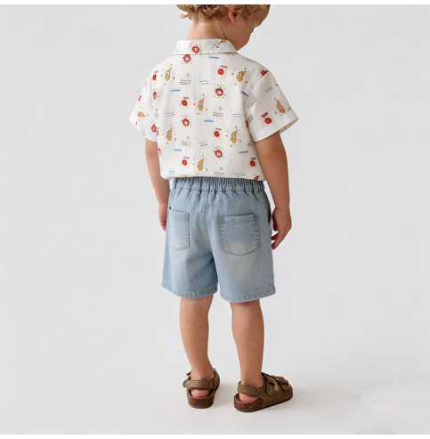 Two-Piece Boys' Collared Shirt Set