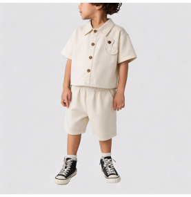 Off-white Summer Outfit for Boys