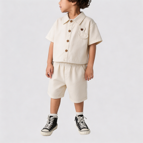 Off-white Summer Outfit for Boys