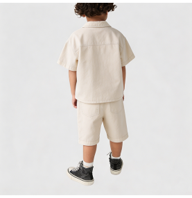 Off-white Summer Outfit for Boys