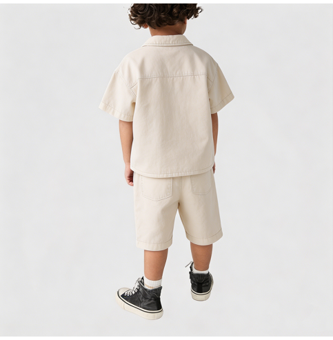 Off-white Summer Outfit for Boys Off-white Summer Outfit for Boys