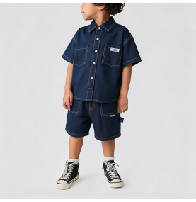Boys' Summer Denim Suit