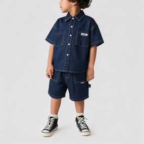 Boys' Summer Denim Suit