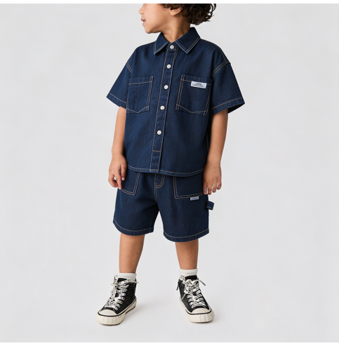 Boys' Summer Denim Suit