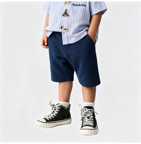Boys' Striped Shirt and Shorts Summer Set Boys' Striped Shirt and Shorts Summer Set