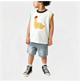 Two-Piece Tank Top and Jeans Set