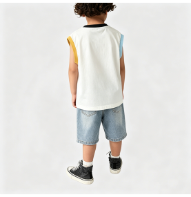 Two-Piece Tank Top and Jeans Set