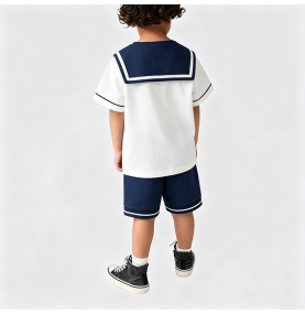 Boys' White School Style Suit