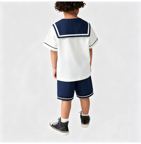 Boys' White School Style Suit