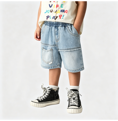 Boys' Sleeveless Shirt and Shorts Two-Piece Set Boys' Sleeveless Shirt and Shorts Two-Piece Set