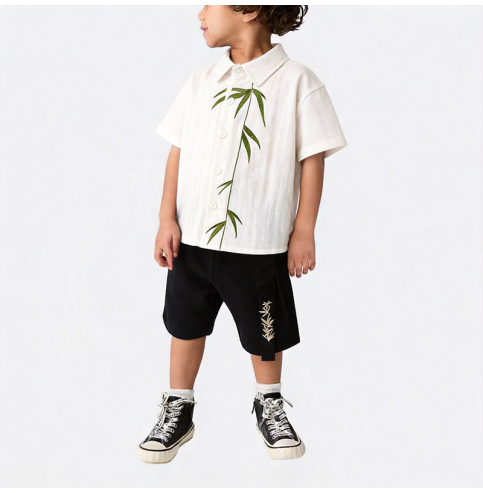 Boys' Chinese-Style Short-Sleeve Set Boys' Chinese-Style Short-Sleeve Set