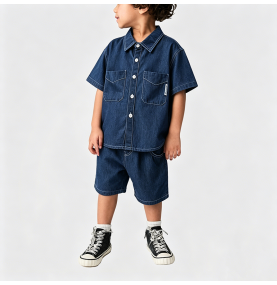 Boys' Summer Denim Suit